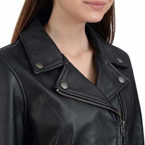 Frye Women’s Classic Biker Black Leather Jacket